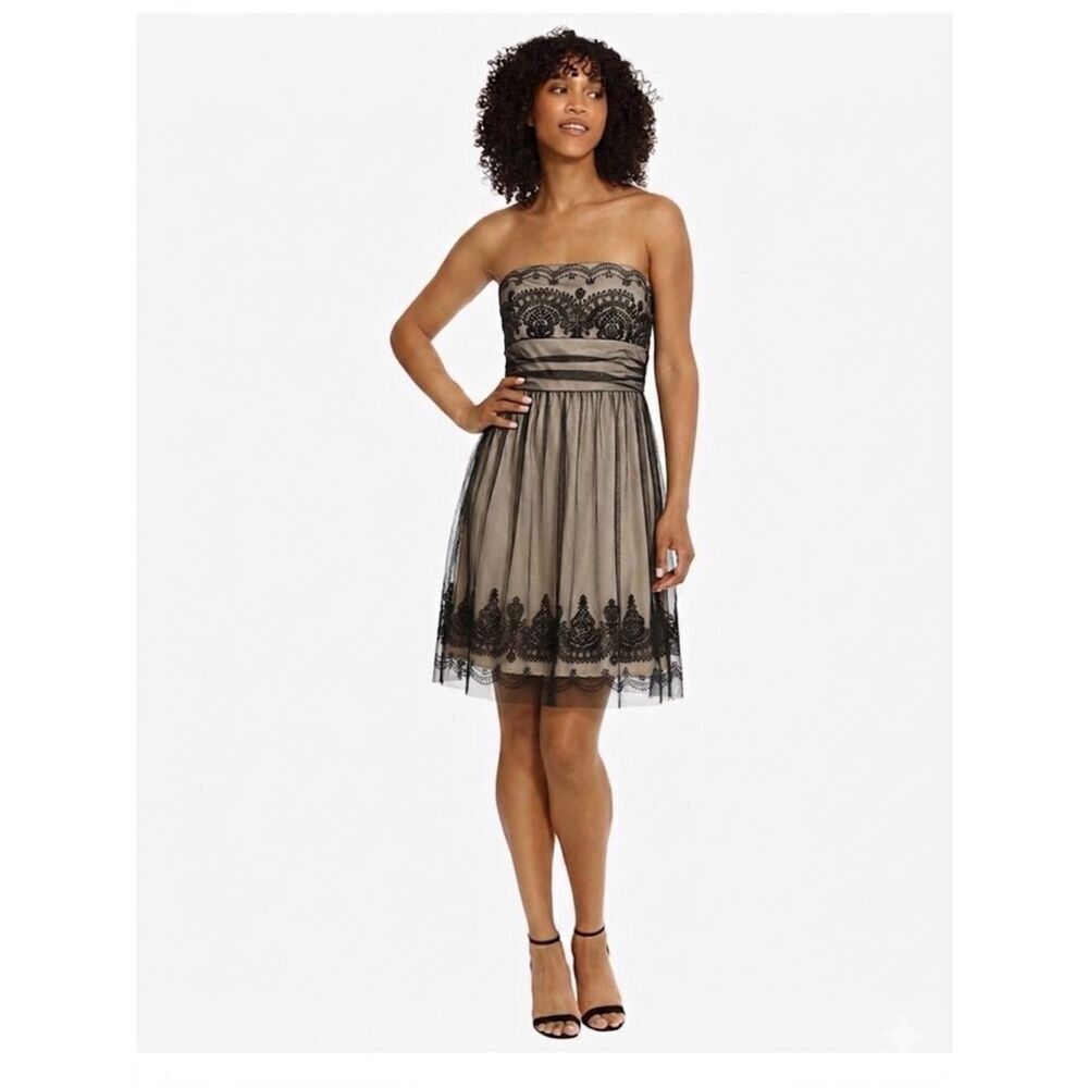 David’s Bridal Strapless Prom Dress Women's Size 16 Vintage 2009 Y2K